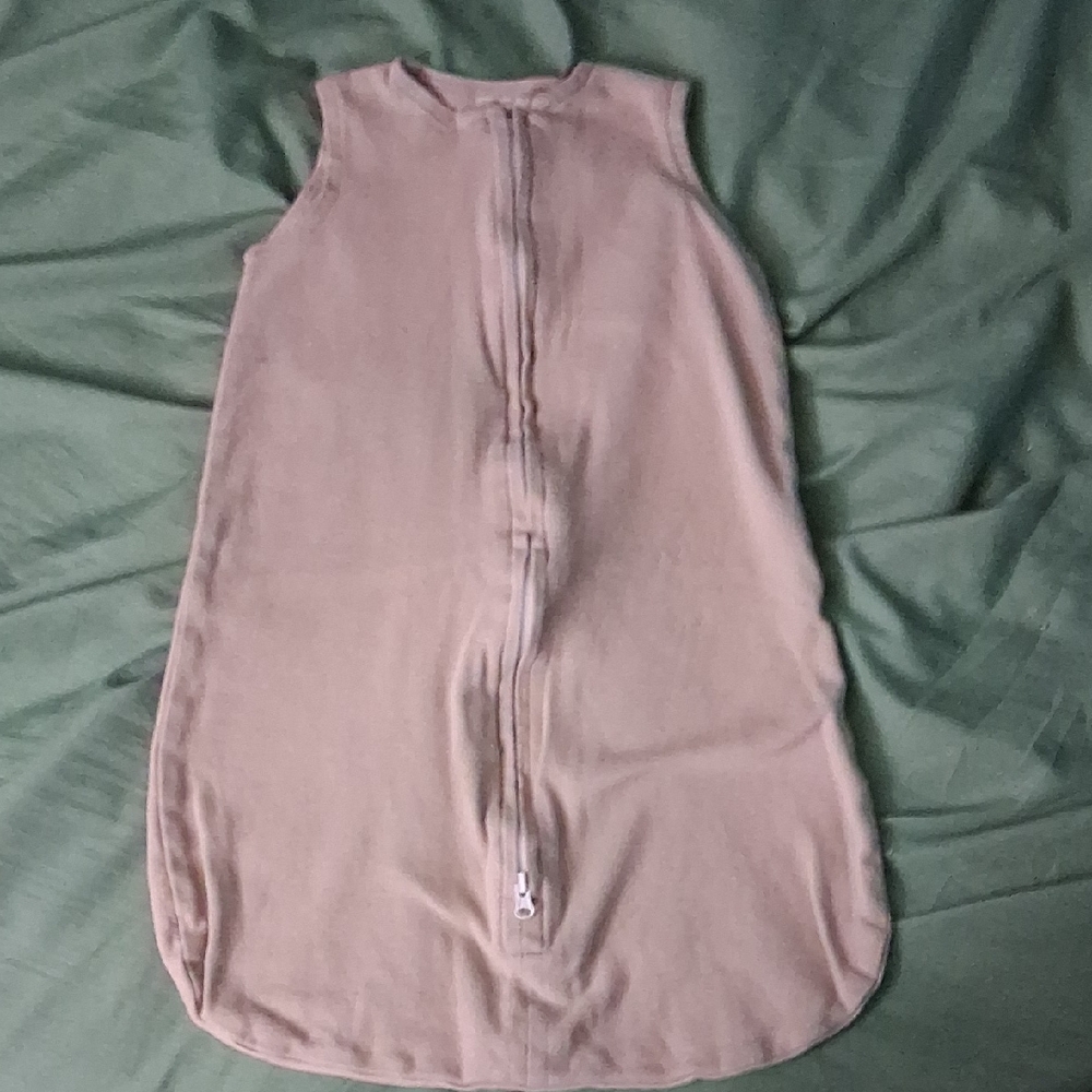 Sleeveless Tan Dress with Back Zipper